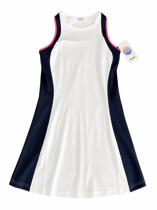Otos Dresses & Skirts - OTOS Sporty Colorblock Tennis Dress | White & Navy | Athletic Chic | Size XL